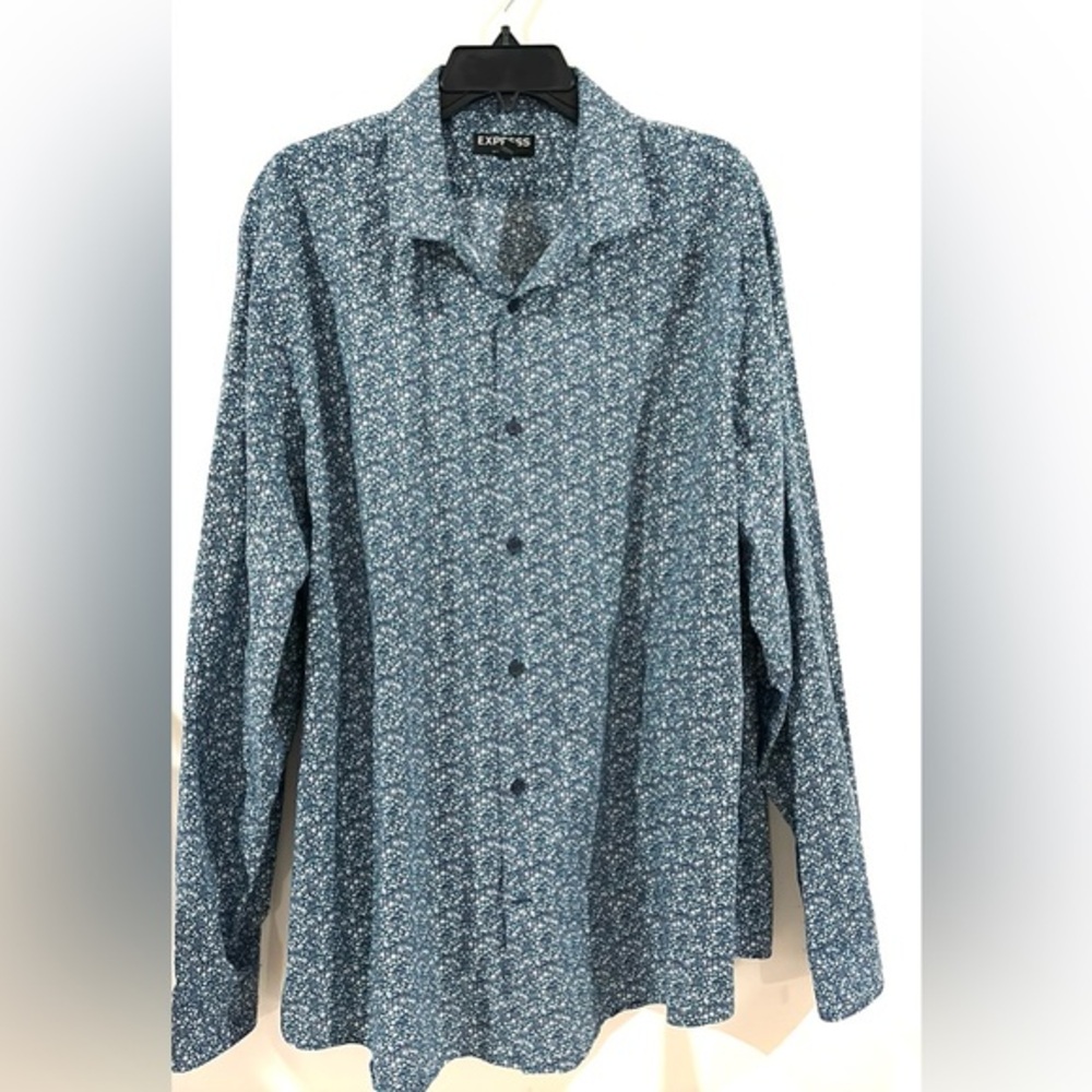 Men’s EXPRESS Modern Fit Size XXL 100% Cotton Beautiful Shirt‎ Retail $98